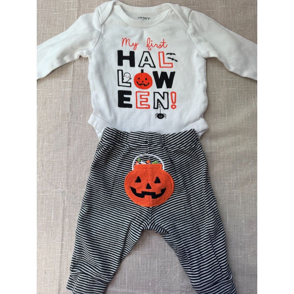 My First Halloween Carter's Baby 2-Piece Bodysuit Pants Set